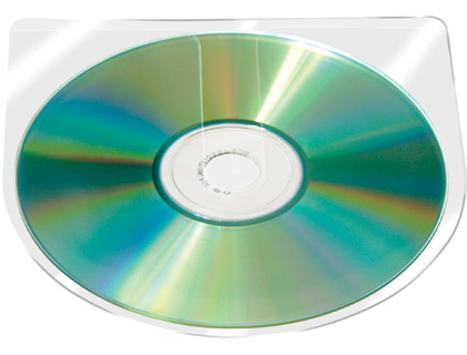 Q-CONNECT - FUNDA AUTOADHESIVA PARA CD SIN SOLAPA PACK DE 10 UNIDADES (Ref.KF27030)