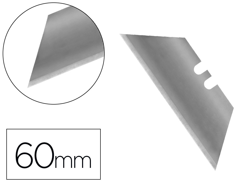 Q-CONNECT - REPUESTO CUTER BLISTER DE 10 UNIDADES PARA CUTER KF16814 / KF16815 / KF16816 (Ref.KF16817)