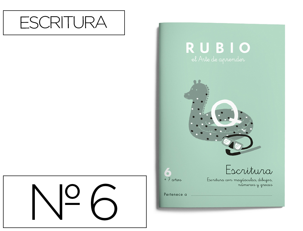 RUBIO - CUADERNO CALIGRAFIA Nº 6 (Ref.C-6)