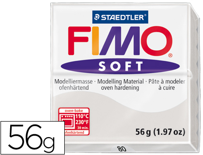 STAEDTLER - PASTA FIMO SOFT 56 GR COLOR GRIS (Ref.8020-80)