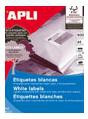 APLI - Etiquetas ILC Caja 500 hojas 800 ud 105X74 Blancas (Ref.1796)