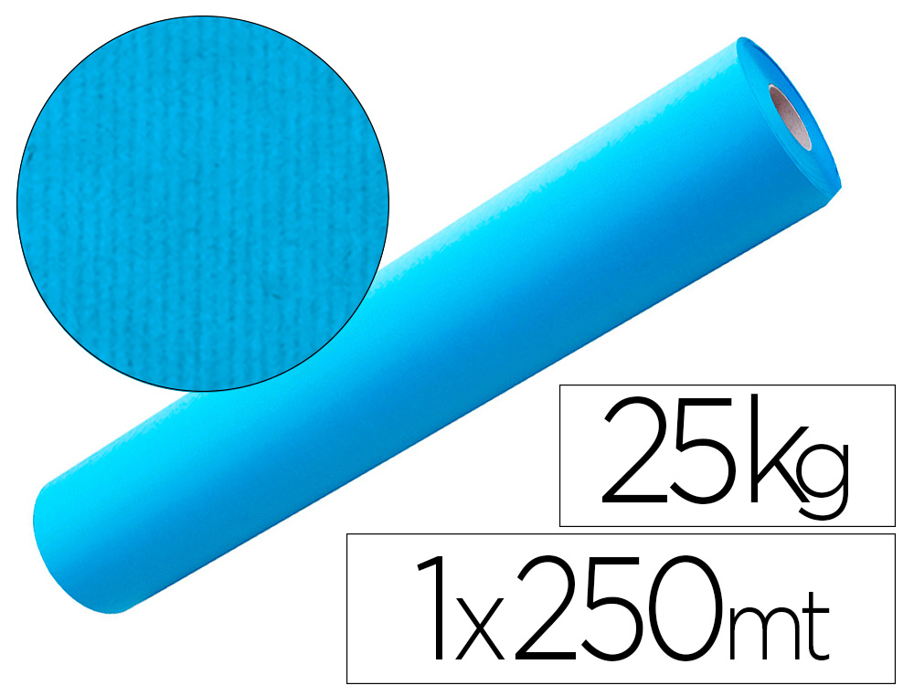 PAPEL KRAFT AZUL 1,00 MT X 250 MTS ESPECIAL PARA EMBALAJE (Ref.81030002)