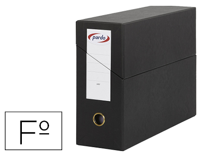 PARDO - Archivador Definitivo Caja 270X390X110 Negro Cartón (Ref.245701)