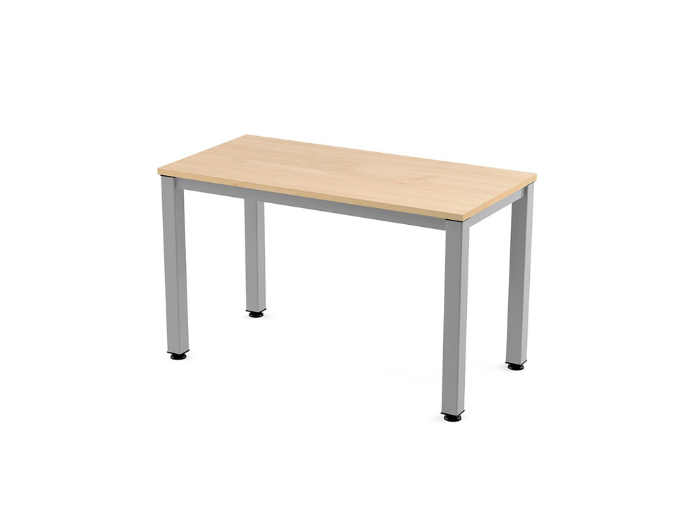 ROCADA - Mesa rectangular Serie Executive Estructura tubo de acero 60 x 60 120x60cm Haya (Ref.2000AD01)
