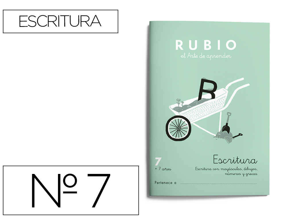 RUBIO - CUADERNO CALIGRAFIA Nº 7 (Ref.C-7)