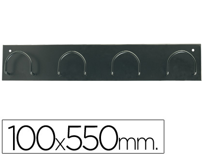 SIE - PERCHERO METALICO 611 NEGRO -PARED -4 COLGADORES (Ref.611-N)