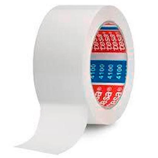 TESA - CINTA de EMBALAJE PVC RUGOSO rollo 66x50 BLANCO (Ref.04100-00034-00)