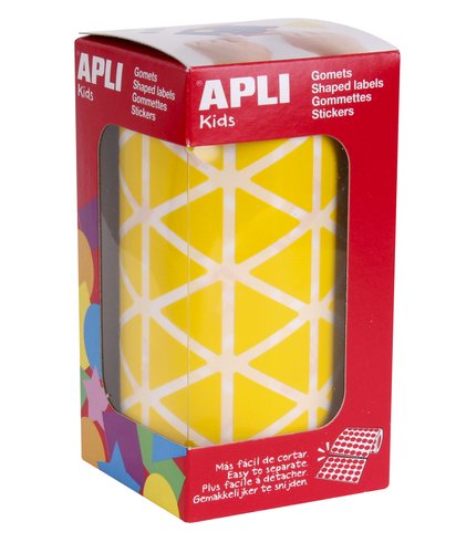 APLI - Gomets Rollo Amarillo Triangulo (Ref.4867)