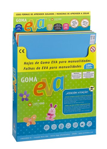 CARCHIDEA - Expositor Goma Eva 45x 60 cm Colores surtidos (Ref.4006E)