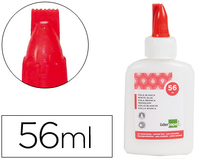 LIDERPAPEL - PEGAMENTO COLA BLANCA LAVABLE 56 ML (Ref.PG04)