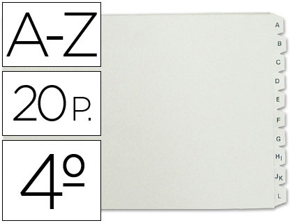 MULTIFIN - SEPARADOR ALFABETICO PLASTICO 3003 (Ref.4635301)