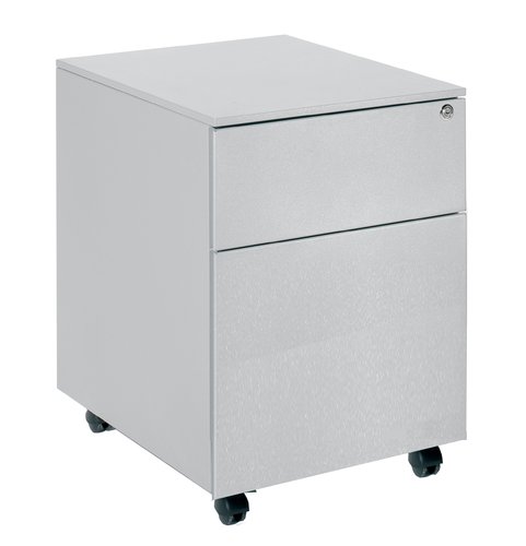 ROCADA - Cajonera metalica con dos cajones serie store 53x42x58 cm acabado ac00 gris/gris (Ref. 4055AC00)