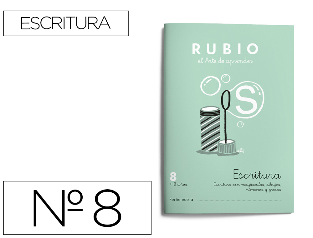 RUBIO - CUADERNO CALIGRAFIA Nº 8 (Ref.C-8)