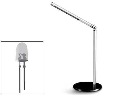 CEP - Lámpara LED ro 100 24 Leds de 0.6W Gris Variador intensidad 30x28,5x15 (Ref.2001000961)