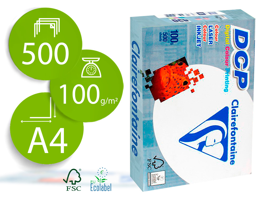 DCP - Papel impresión Laser Color 500h 100 g. A4 (Ref.1821C)