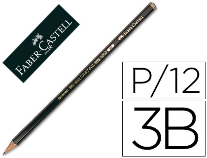 FABER CASTELL - LAPICES DE GRAFITO FABER 9000 3B UNIDAD (Ref.9000-3B / 119003)