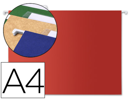 LIDERPAPEL - CARPETA COLGANTE A4 ROJA (Ref.SF06)