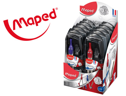 MAPED - Compases Origin Estuche compuesto de 3 piezas (Ref.305811)