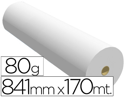 PAPEL REPROGRAFIA PPC PARA PLANOS 841X170MT 80GR (Ref.PPC-NAV-841)