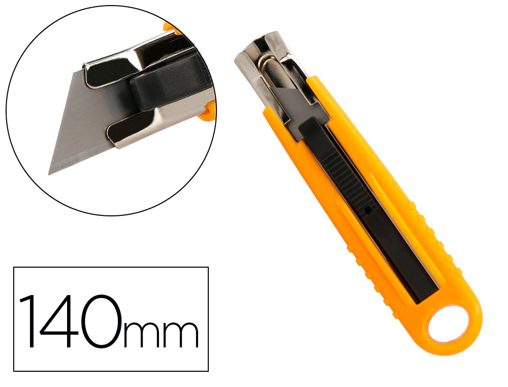 Q-CONNECT - CUTER DE SEGURIDAD CON CUCHILLA RETRACTIL (Ref.KF14624)