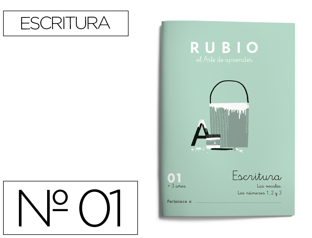 RUBIO - Cuaderno ESCRITURA 01 (Ref.C01)