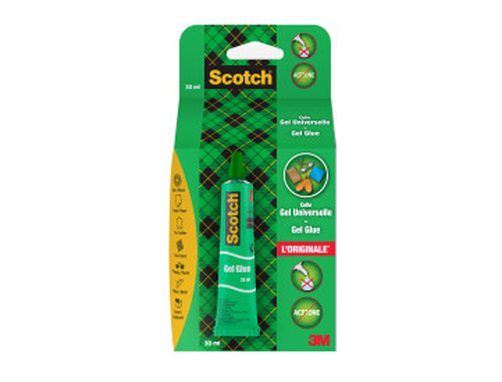 SCOTCH - PEGAMENTO GEL UNIVERSAL MULTIUSO TUBO DE 30 GR (Ref.3045C12)