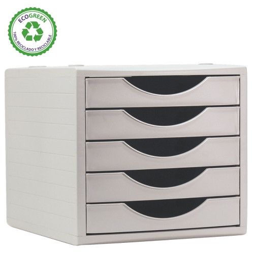 ARCHIVO 2000 - MODULO 5 CAJONES ARCHIVOTEC GRIS/GRIS (Ref.4005 GS)