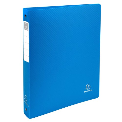 EXACOMPTA - Carpeta anillas A4 4-30 MM Azul Polipropileno semirigido (Ref.51392E)