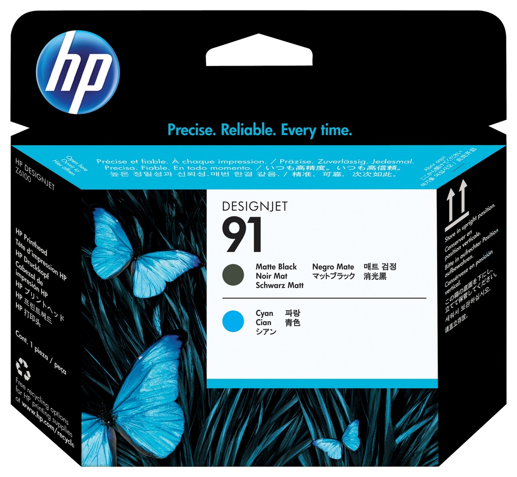 HP ( HEWLETT PACKARD ) - Cabezal Inyección 91 Negro (Ref.C9460A)