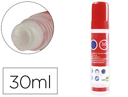 LIDERPAPEL - PEGAMENTO TRANSPARENTE LIQUIDO PARA PAPEL 30 ML (Ref.PG08)