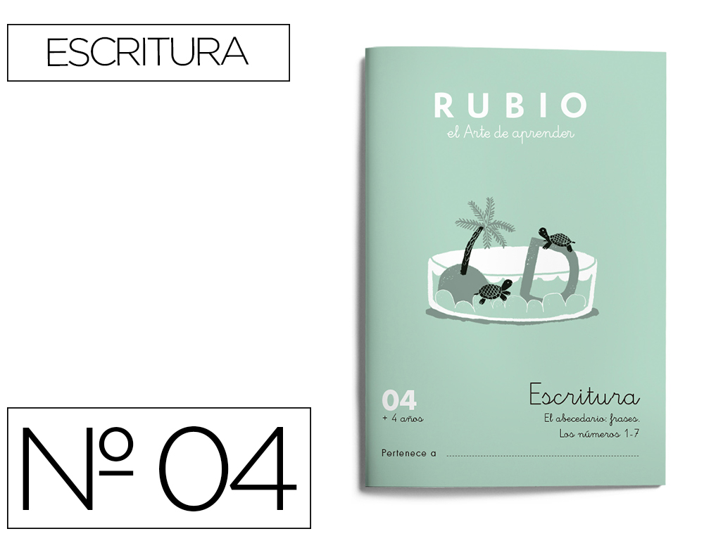 RUBIO - Cuaderno ESCRITURA 04 (Ref.C04)