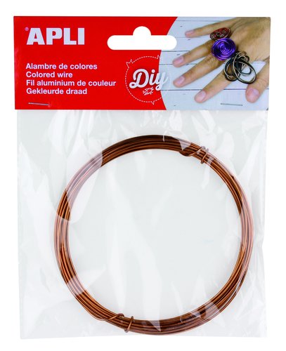 APLI - Bolsa 5M. ALAMBRE DE ALUMINIO COBRE 1,5MM. Ø (Ref.14100)