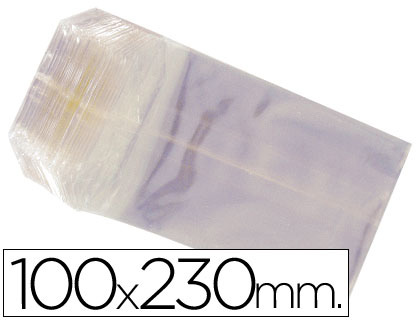 BOLSAS CELOFAN 100X230 MM -PAQUETE 100 
