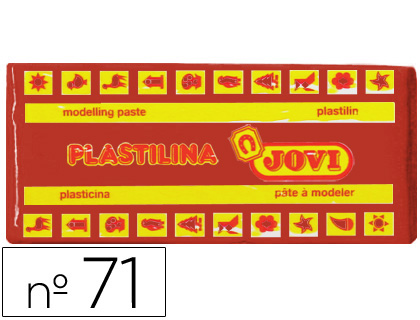 JOVI - PLASTILINA 71 MARRON -UNIDAD -TAMAÑO MEDIANO (Ref.71-09)