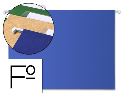 LIDERPAPEL - CARPETA COLGANTE FOLIO AZUL (Ref.SF09)