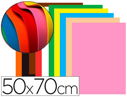 LIDERPAPEL - GOMA EVA 50X70CM 60G/M2 ESPESOR 1,5MM COLORES SURTIDOS (Ref.GE95)