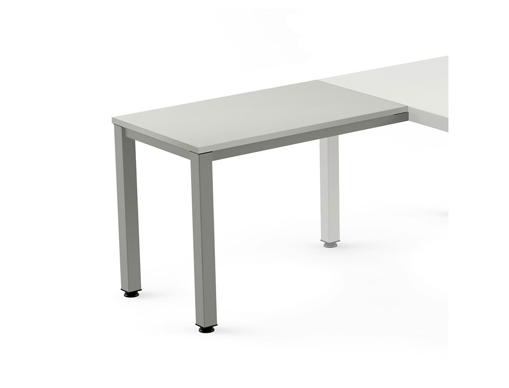 ROCADA - Ala para Mesa rectangular Serie Executive Ala mesa Gris 100x60 cm (Ref.2107AD02)
