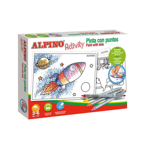 ALPINO - Juego didactico activity pinta con puntos (Ref. AC000002)