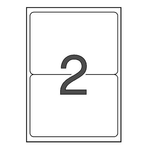 APLI - Etiquetas ILC Caja 100 hojas 200 ud 199,6X144,5 Blancas (Ref.2423)