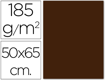CANSON - Cartulina 50x65 cm Chocolate 185 gr (Ref.200040242)