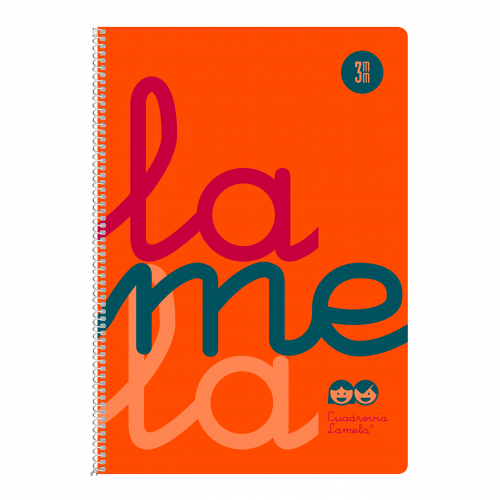 LAMELA - Cuaderno Fº polipropileno C3 80 hojas 90 grs naranja (Ref.7FTP003N)