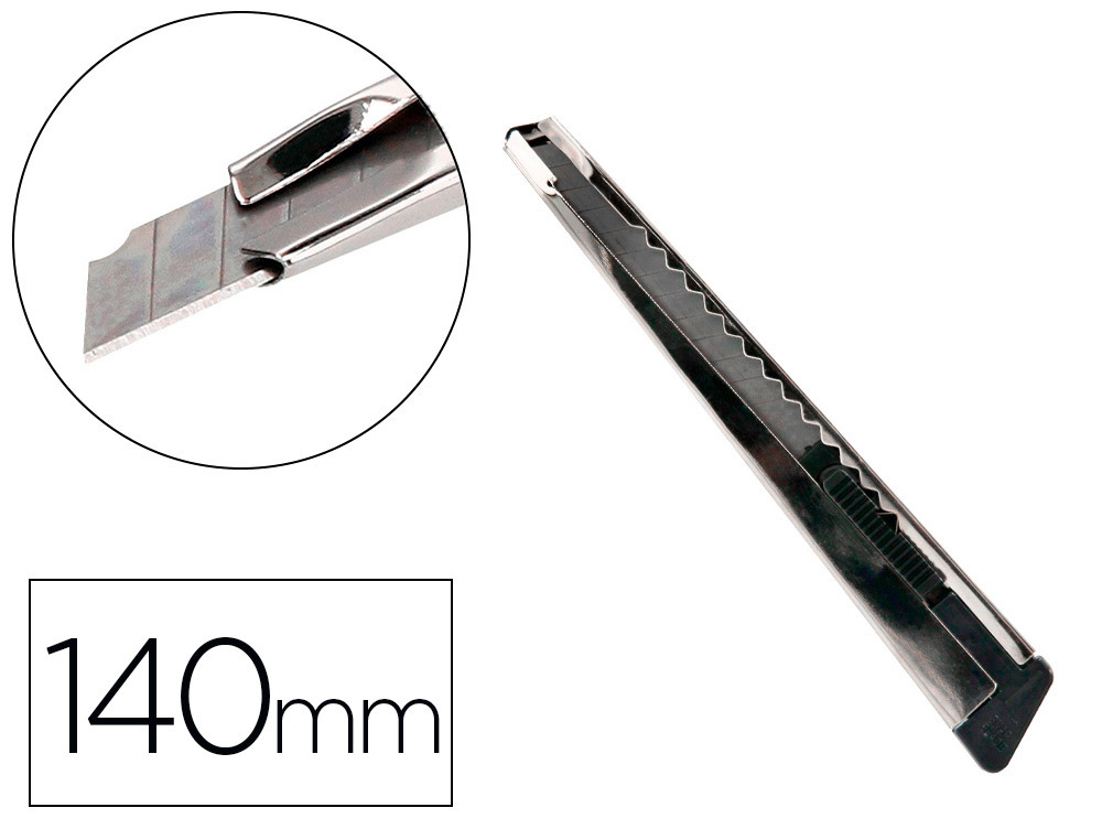 Q-CONNECT - CUTER METALICO CON FUNDA CUCHILLA ESTRECHA (Ref.KF10940)