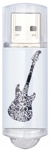 TECHONETECH - Memoria usb flash drive 32 gb 2.0 crazy black guitar (Ref. TEC4006-32) (Canon L.P.I. 0,24€ Incluido)