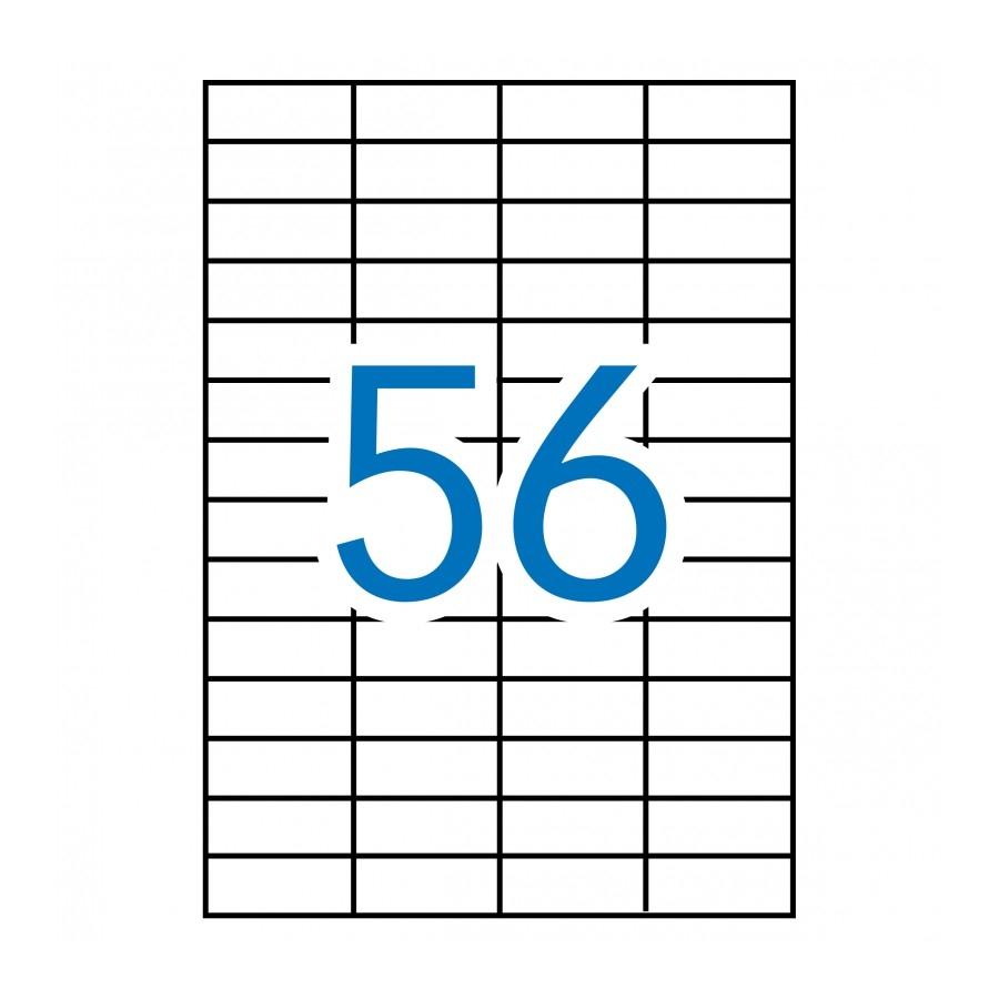APLI - Caja de 100H ETIQ BLANC ILC 52.5X21.2 (Ref.1284)