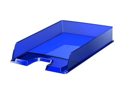 ESSELTE - Bandeja de Sobremesa Europost 250X350X65 Azul Poliestireno Apilable (Ref.623600)