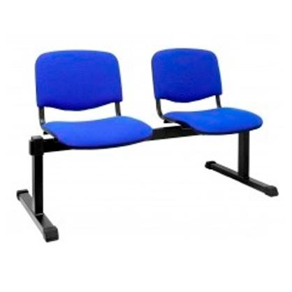 PIQUERAS Y CRESPO - BANCADA MONTIEL 2 PLAZAS ASIENTO Y RESPALDO TAPIZADOS ARAN AZUL (Ref.B2ARAN229)