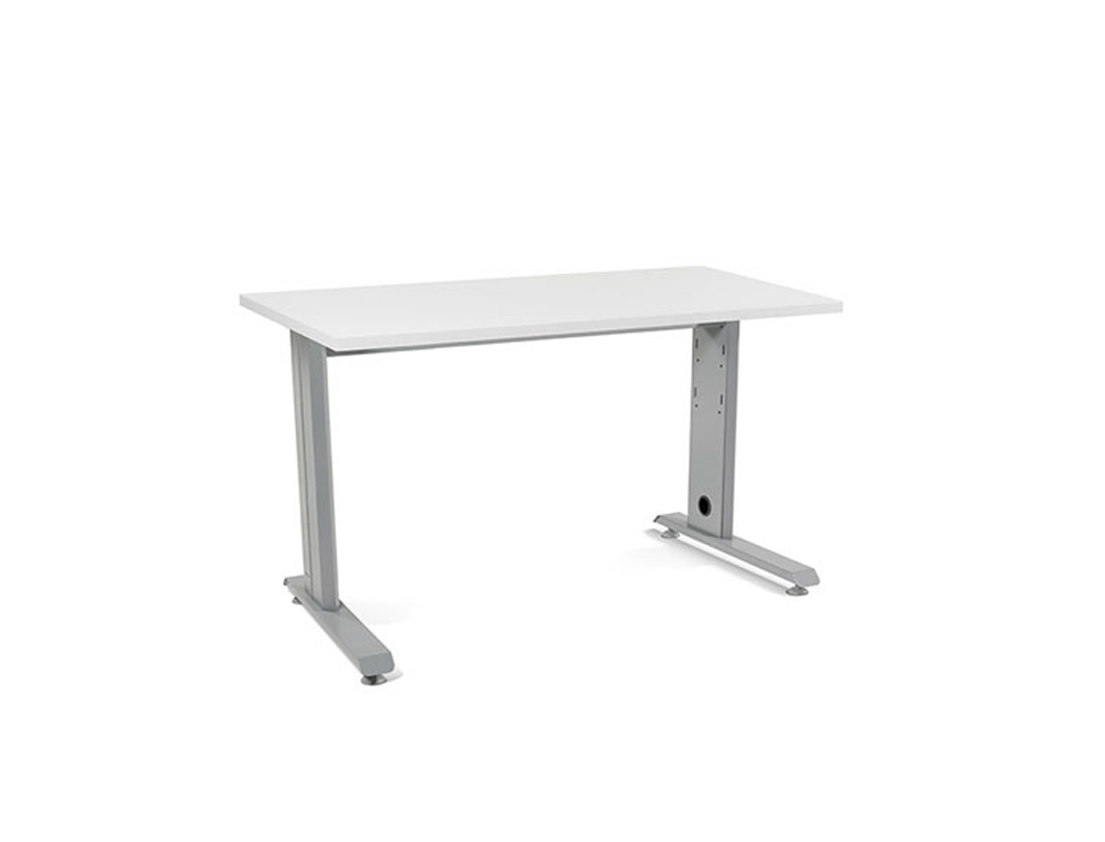 ROCADA - Mesa Rectangular Metal Aluminio-Blanco 120X60 (Ref.2000AC04)