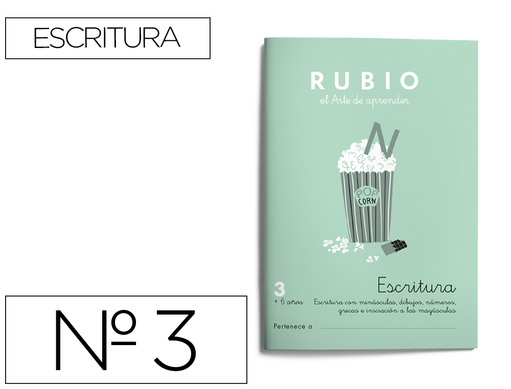 RUBIO - Cuaderno ESCRITURA 3 (Ref.C3)