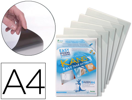 TARIFOLD - Fundas adhesivas Kang Easy Load Pack 5 ud A4 (Ref.194680)