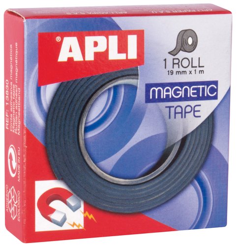 APLI - CINTA ADHESIVA MAGNETICA 19MM X 1M (Ref.13830)